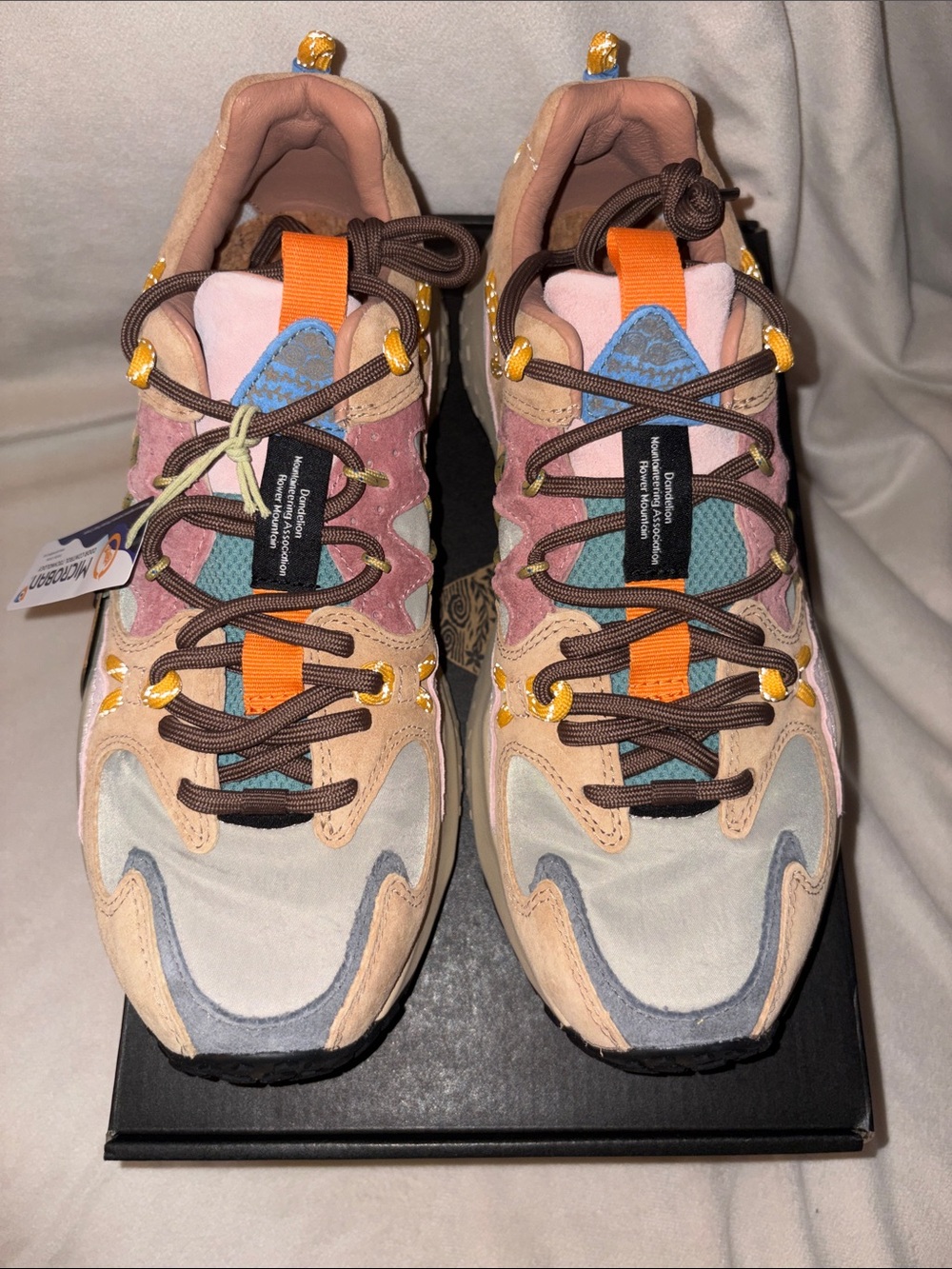 NWT Flower Mountain Yamabushi Sneaker in Cognac-Taupe-Pink - Picture 9 of 16